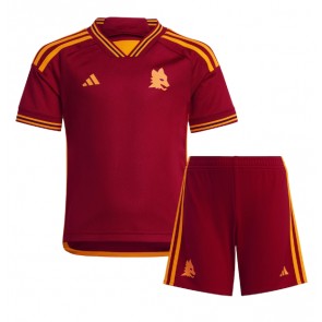 AS Roma kläder Barn 2023-24 Hemmatröja Kortärmad (+ korta byxor)